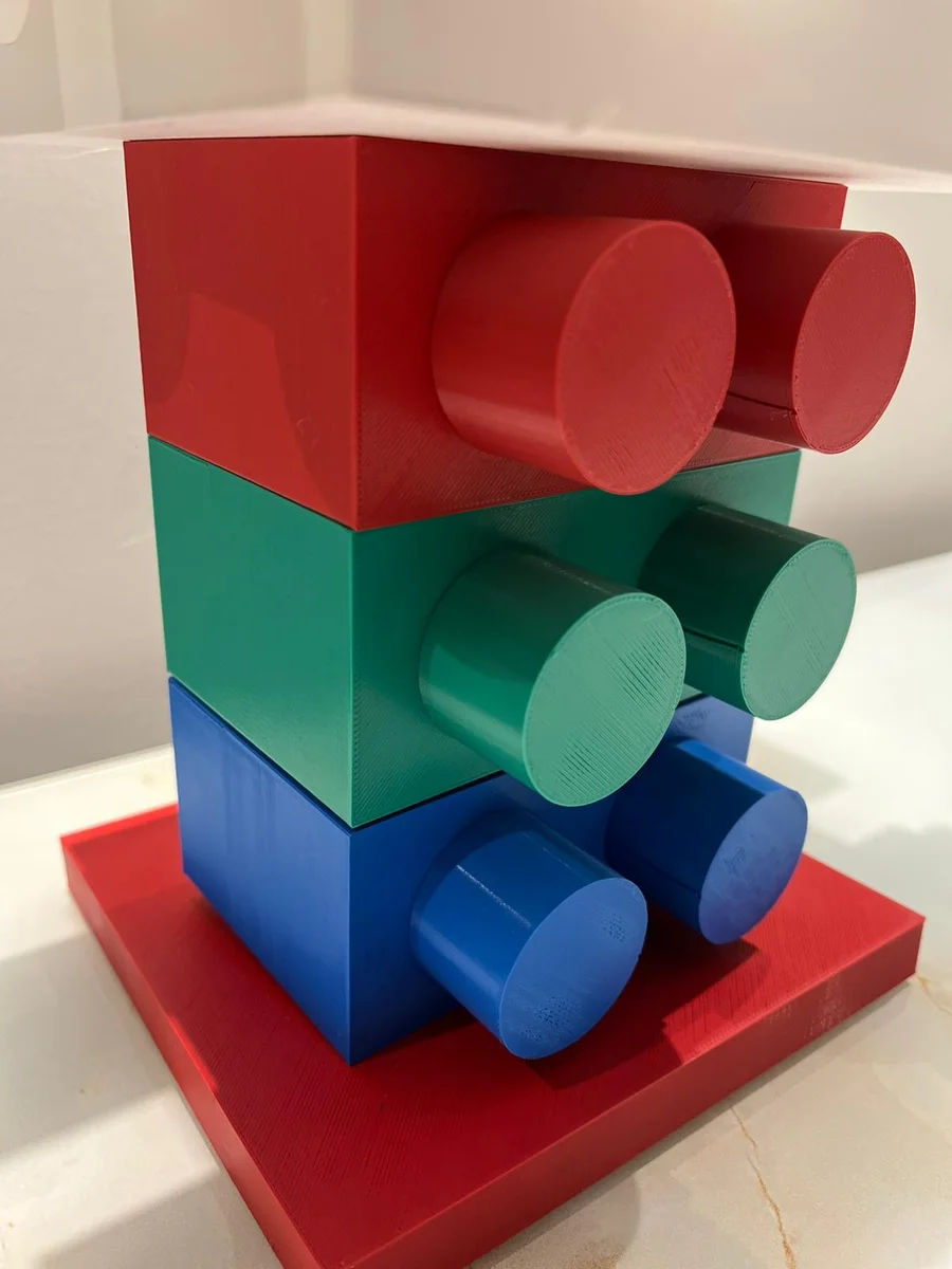 Lego Görünümlü Çocuk Odası Masa Lambası