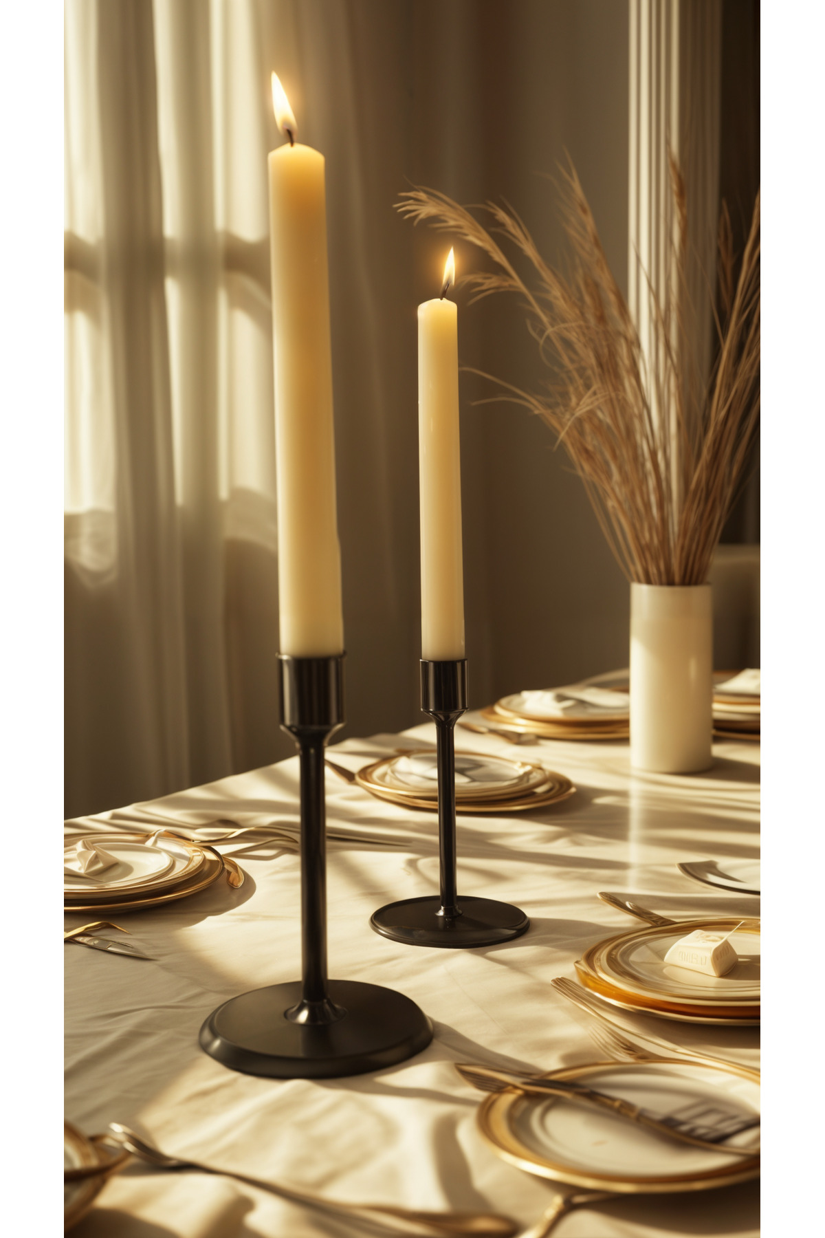 Modern Ayaklı BioPlastik Şamdan Mumluk