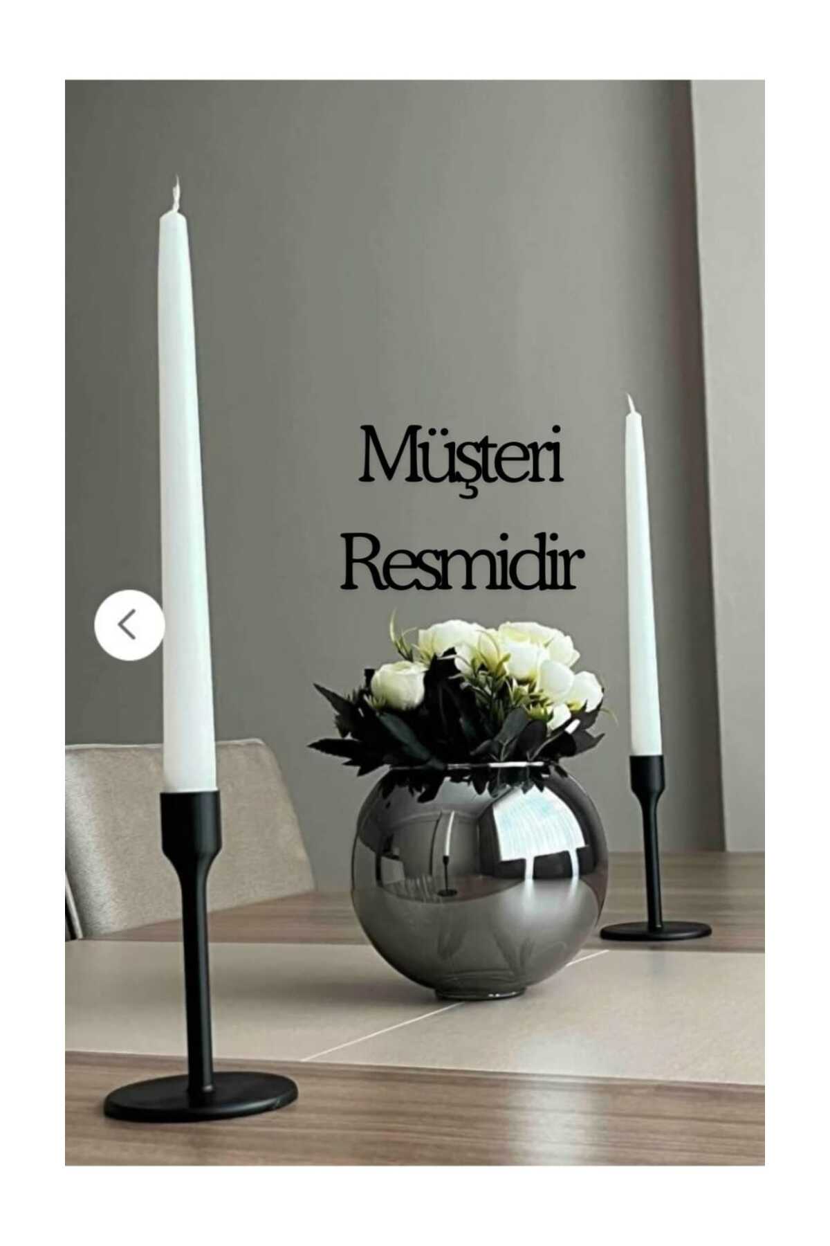 Modern Ayaklı BioPlastik Şamdan Mumluk