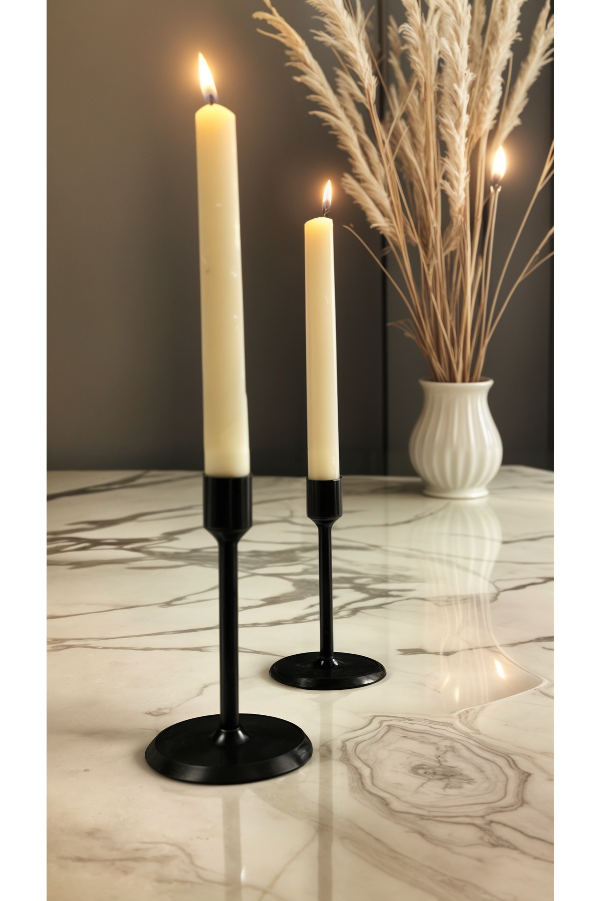 Modern Ayaklı BioPlastik Şamdan Mumluk